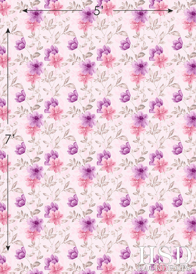 Mariah Floral - HSD Photography Backdrops