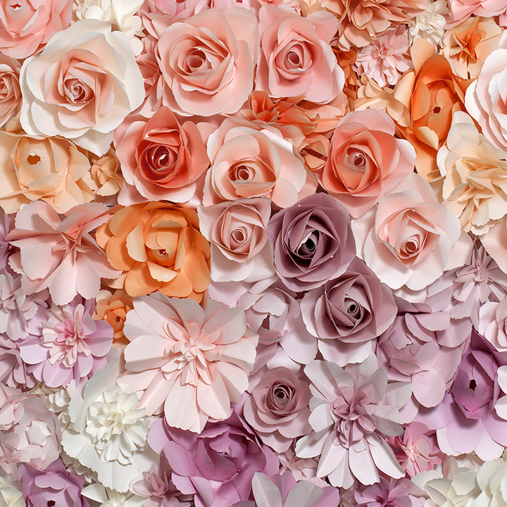 Pastel Paper Flowers - HSD Photography Backdrops