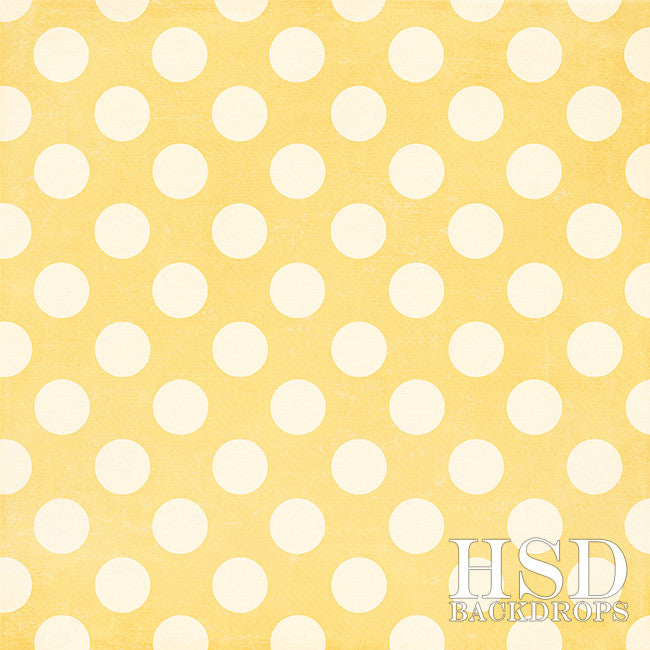 Yellow Polka Dots - HSD Photography Backdrops 