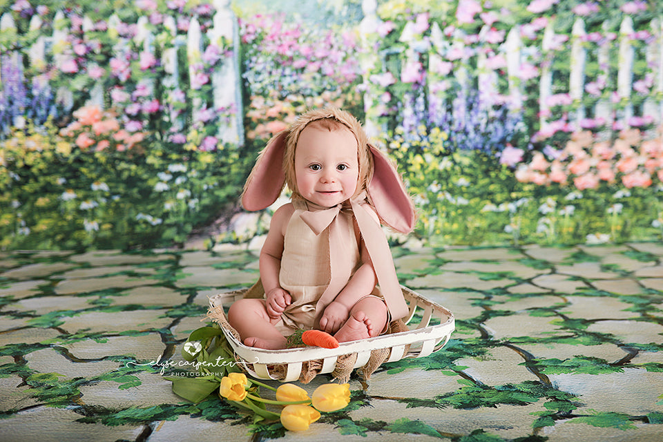 Garden Pathway in Spring - HSD Photography Backdrops