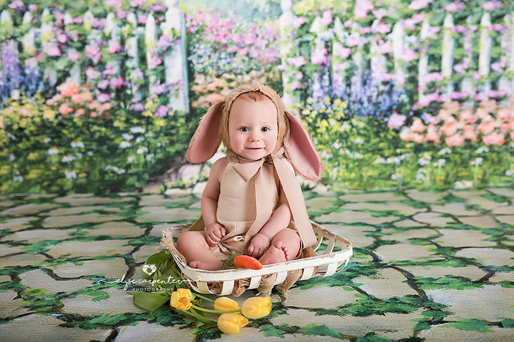 Garden Pathway in Spring - HSD Photography Backdrops