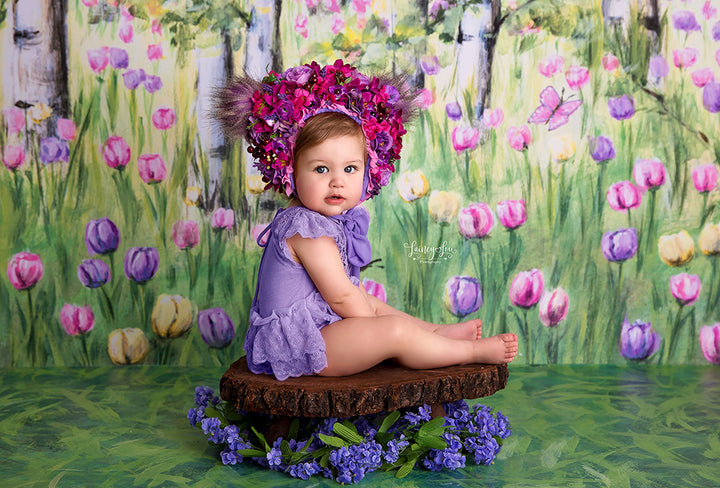 Spring Birch Trees - HSD Photography Backdrops
