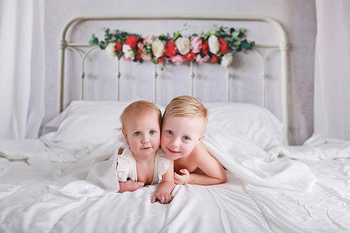 Photography Backdrop | Spring Floral Headboard - HSD Photography Backdrops