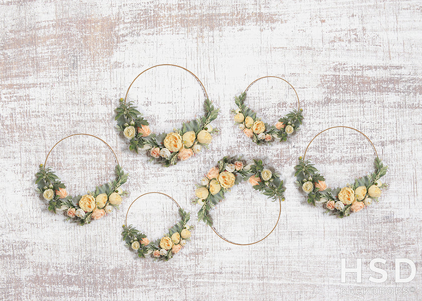 Spring Floral Hoops - HSD Photography Backdrops