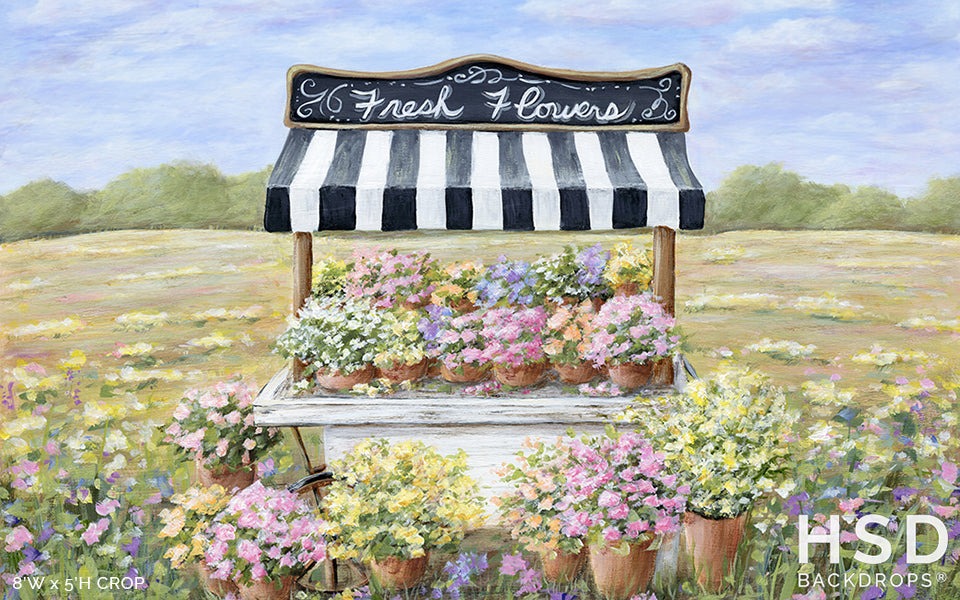 Flower Cart - HSD Photography Backdrops