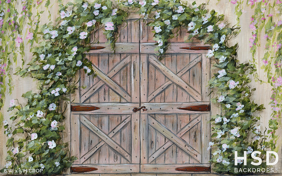 Secret Garden Door - HSD Photography Backdrops
