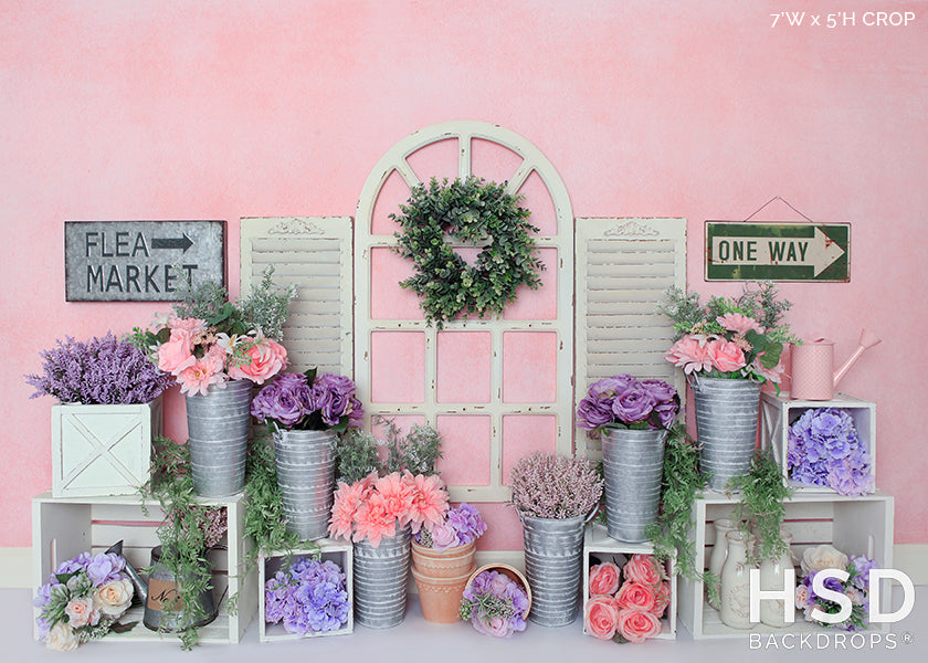 Spring Flower Market - HSD Photography Backdrops