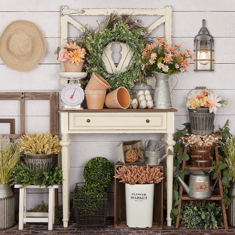 Spring Gardening Table - HSD Photography Backdrops