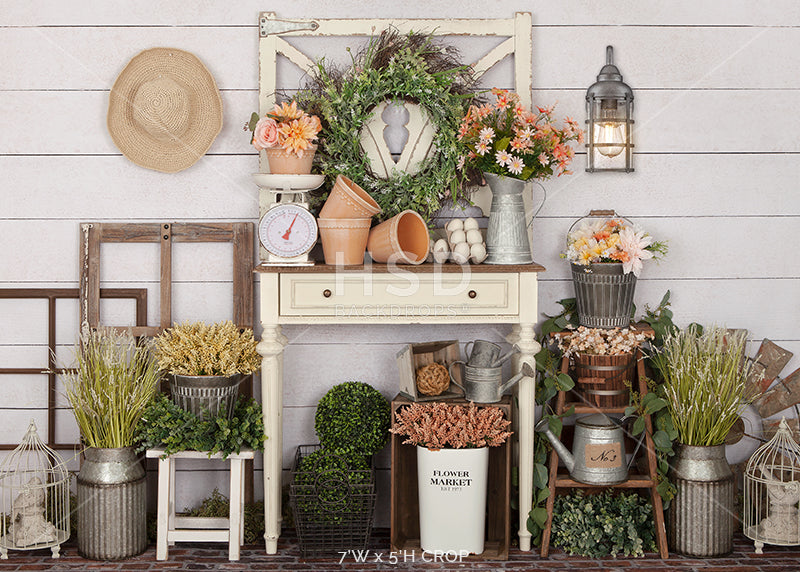 Spring Gardening Table - HSD Photography Backdrops