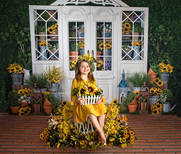 Sunflower Greenhouse - HSD Photography Backdrops