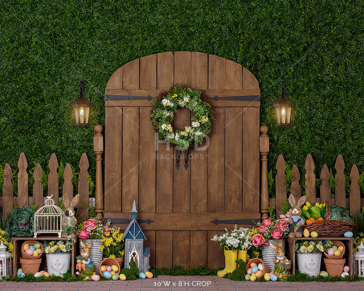 Easter Garden Gate - HSD Photography Backdrops
