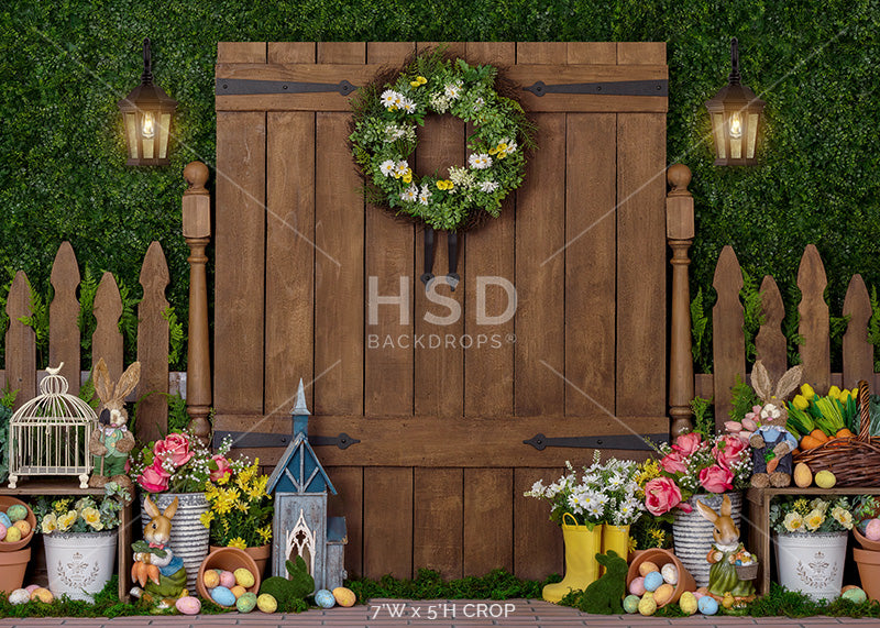 Easter Garden Gate - HSD Photography Backdrops