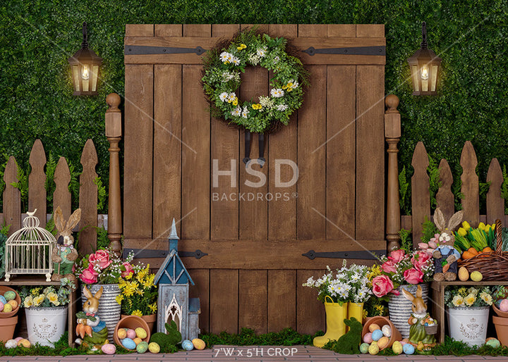 Easter Garden Gate - HSD Photography Backdrops
