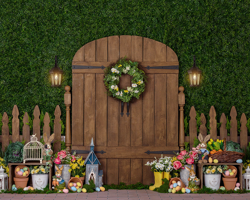Easter Garden Gate - HSD Photography Backdrops