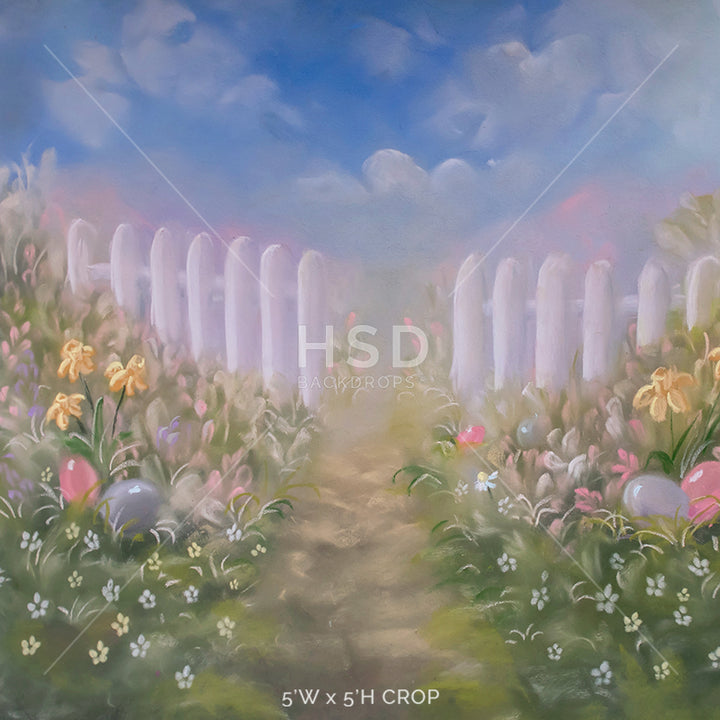 Easter Backdrops for Photography | Egg Hunt Backdrop for Pictures