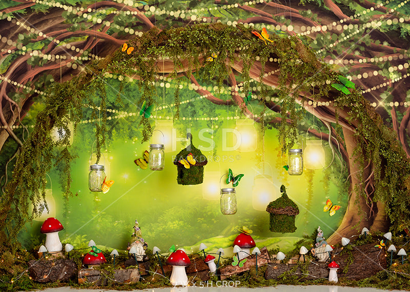 Enchanted Forest Tree (decorated) - HSD Photography Backdrops 