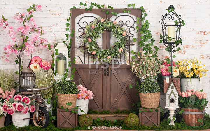French Country Garden - HSD Photography Backdrops