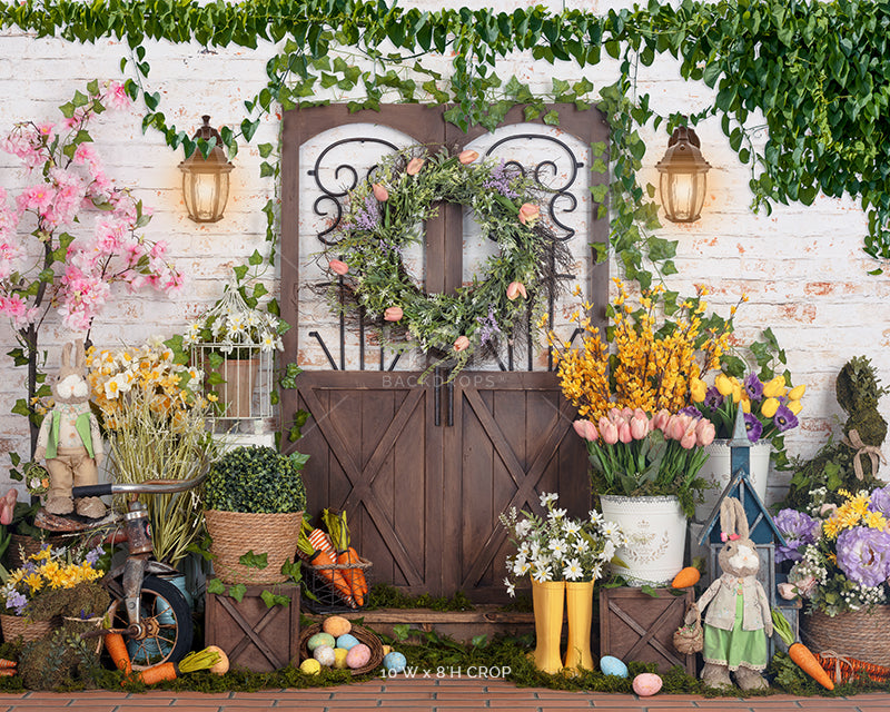 Easter Bunny's Garden - HSD Photography Backdrops