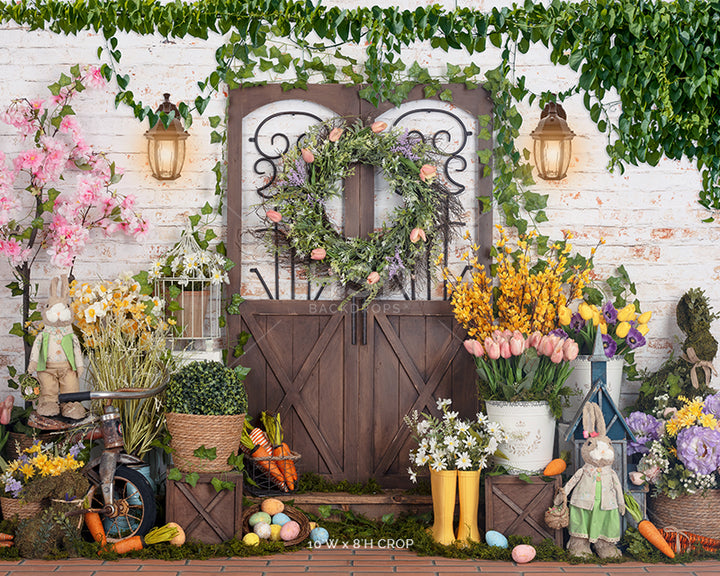 Easter Bunny's Garden - HSD Photography Backdrops