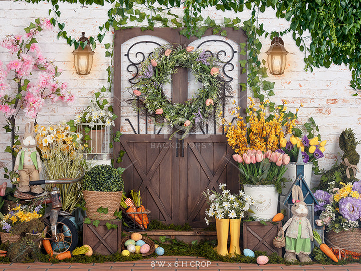 Easter Bunny's Garden - HSD Photography Backdrops