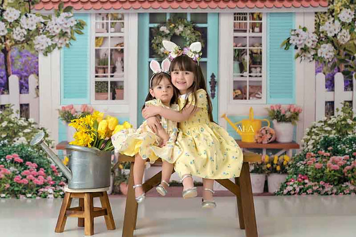 Spring Cottage - HSD Photography Backdrops