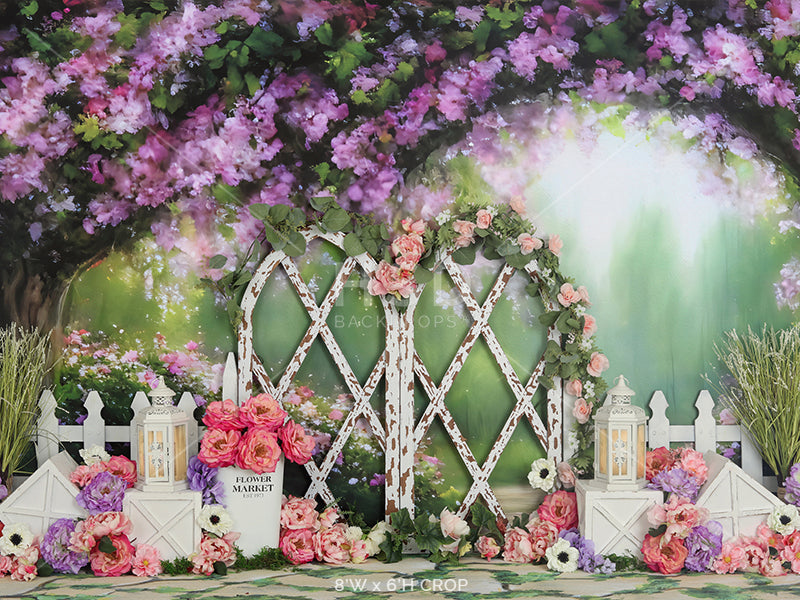 Wisteria Lane (decorated) - HSD Photography Backdrops 