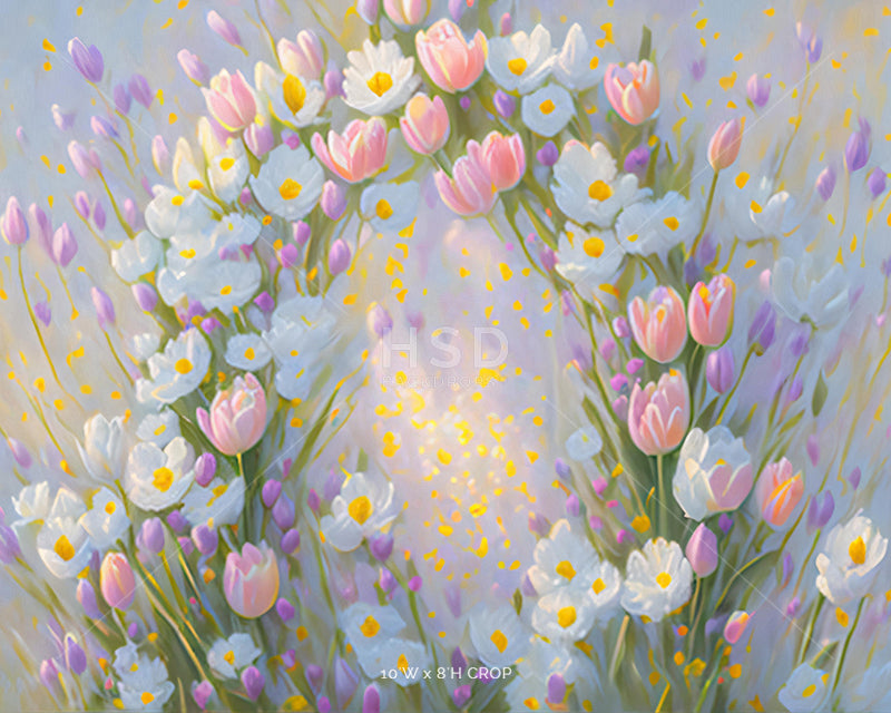 Spring Floral Arch - HSD Photography Backdrops