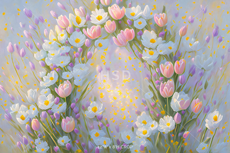 Spring Floral Arch - HSD Photography Backdrops