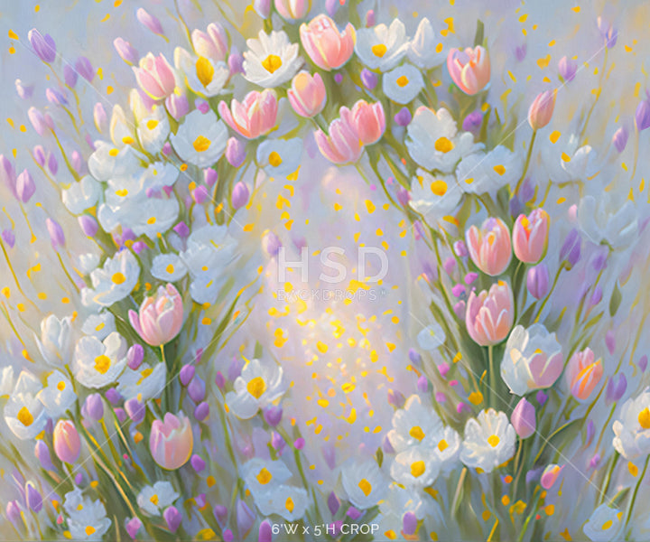 Spring Floral Arch - HSD Photography Backdrops