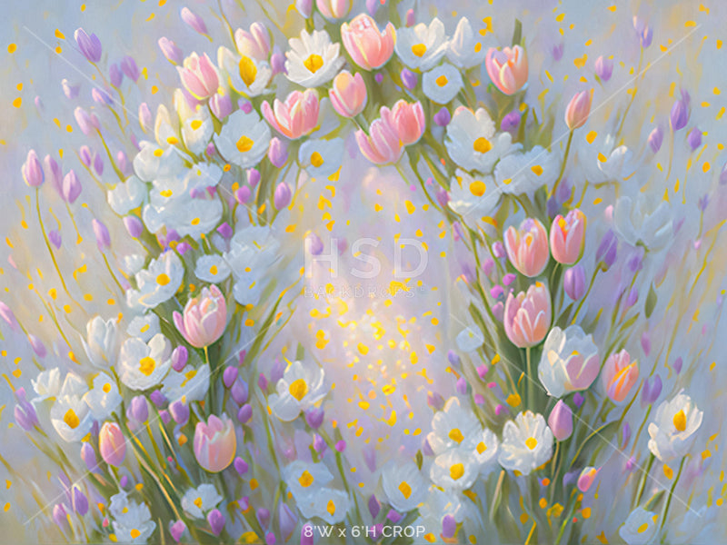 Spring Floral Arch - HSD Photography Backdrops