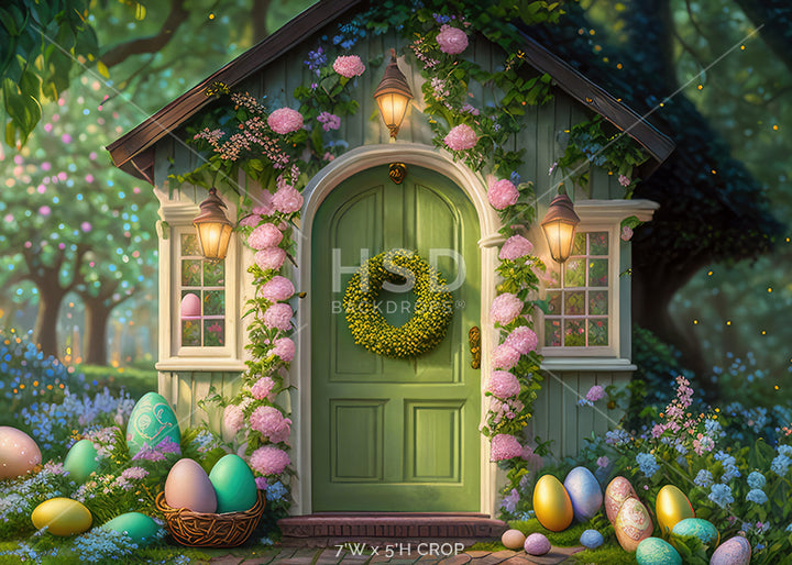 Easter Egg Cottage - HSD Photography Backdrops