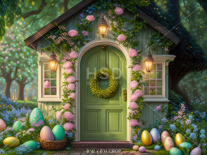 Easter Egg Cottage - HSD Photography Backdrops