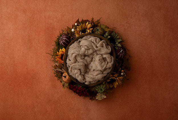 Sunflower Centerpiece | Burnt Orange Autumn Coll. | Digital - HSD Photography Backdrops
