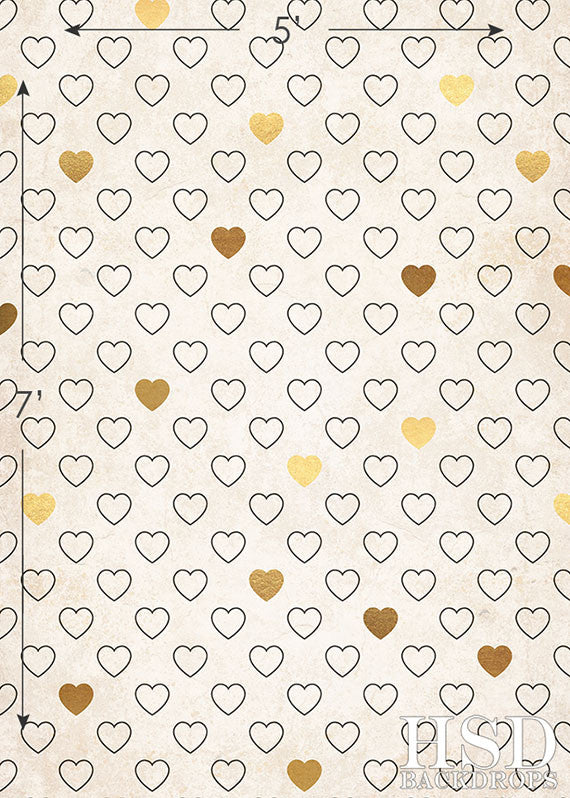 Heart of Gold - HSD Photography Backdrops