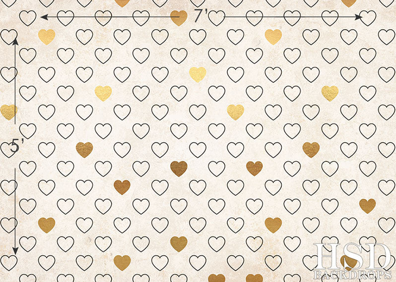 Heart of Gold - HSD Photography Backdrops