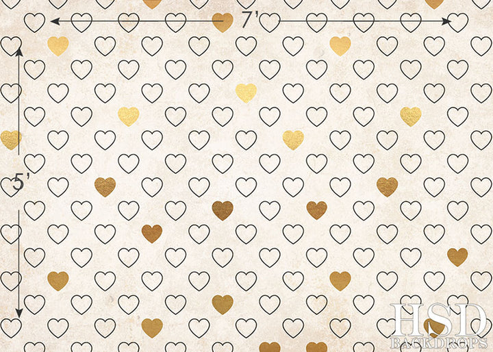 Heart of Gold - HSD Photography Backdrops