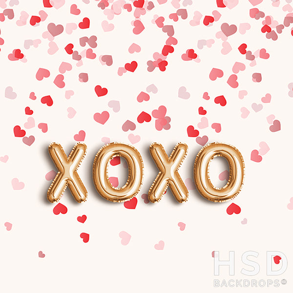 XOXO and Hearts - HSD Photography Backdrops