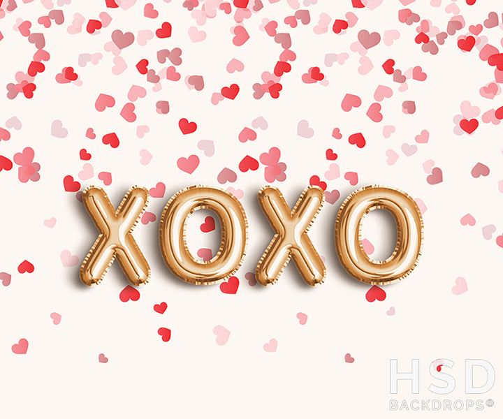 XOXO and Hearts - HSD Photography Backdrops