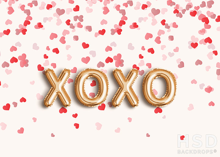 XOXO and Hearts - HSD Photography Backdrops