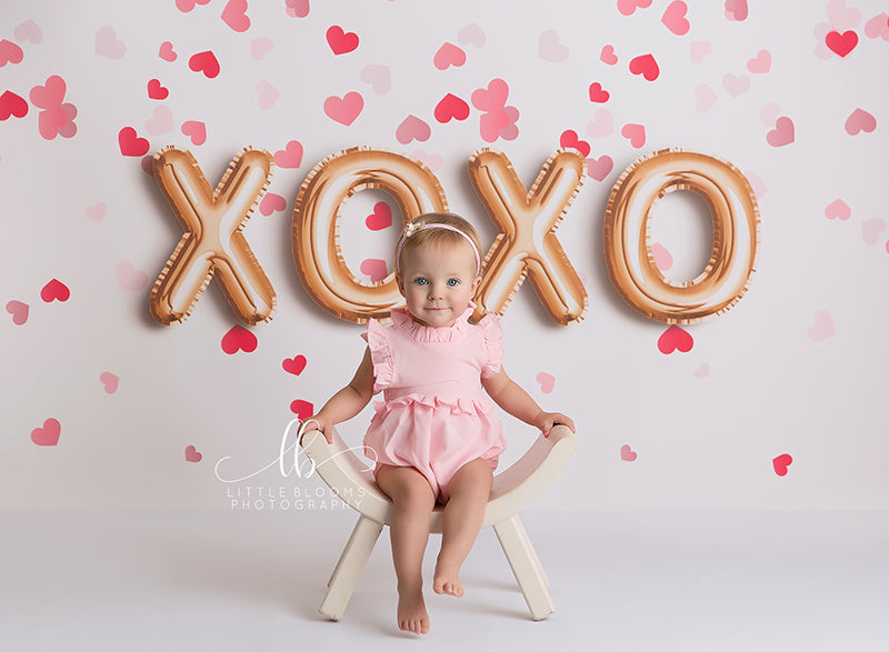 XOXO and Hearts - HSD Photography Backdrops