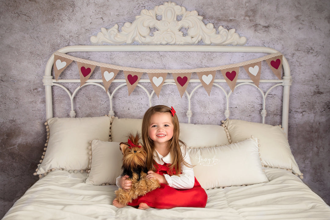 Valentine's Day Banner Headboard - HSD Photography Backdrops