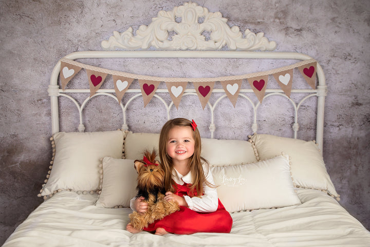 Valentine's Day Banner Headboard - HSD Photography Backdrops