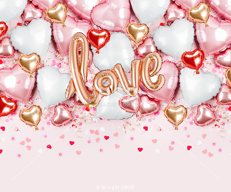 Heart Balloon Backdrop - HSD Photography Backdrops