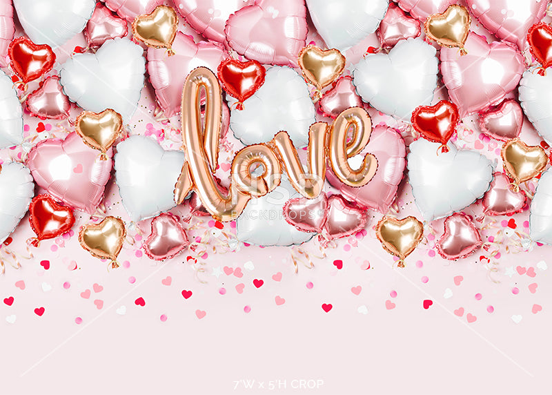 Heart Balloon Backdrop - HSD Photography Backdrops