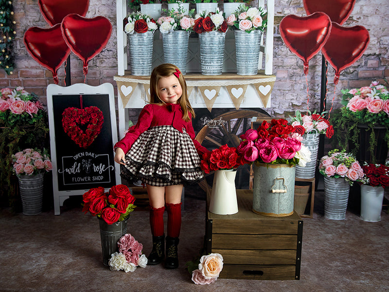 Valentine's Day Flower Cart - HSD Photography Backdrops