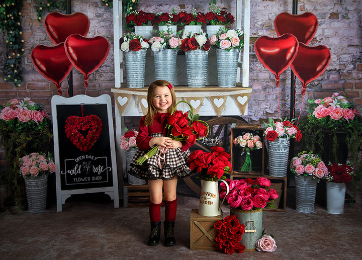 Valentine's Day Flower Cart - HSD Photography Backdrops