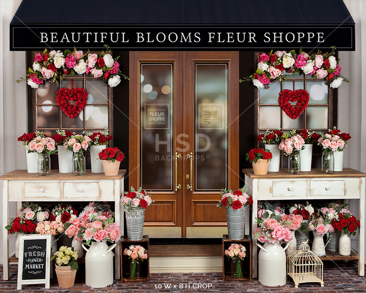 Valentine's Day Flower Shop - HSD Photography Backdrops
