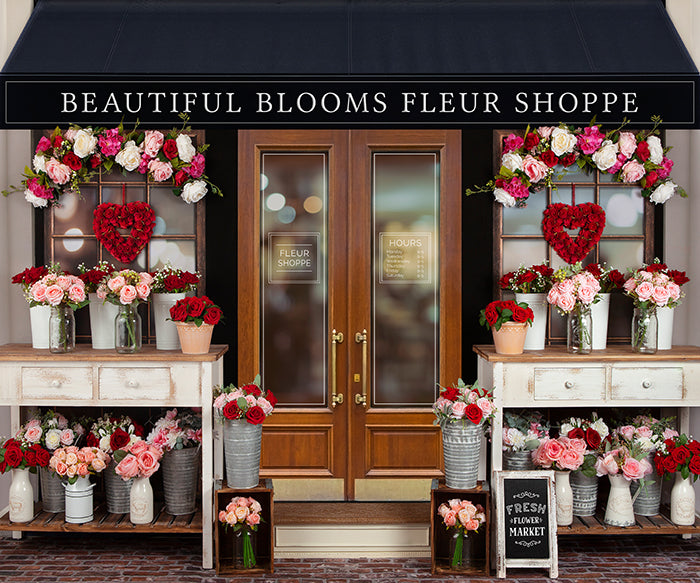 Valentine's Day Flower Shop - HSD Photography Backdrops
