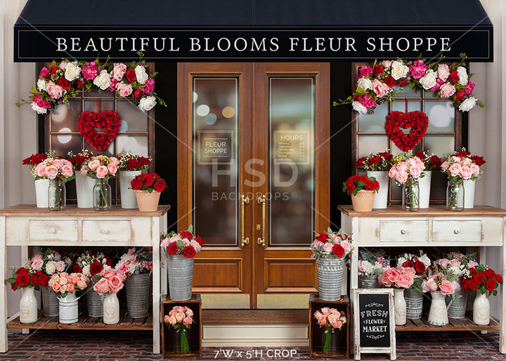 Valentine's Day Flower Shop - HSD Photography Backdrops