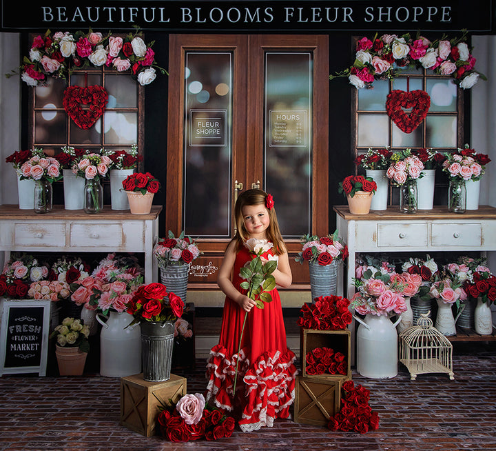 Valentine's Day Flower Shop - HSD Photography Backdrops